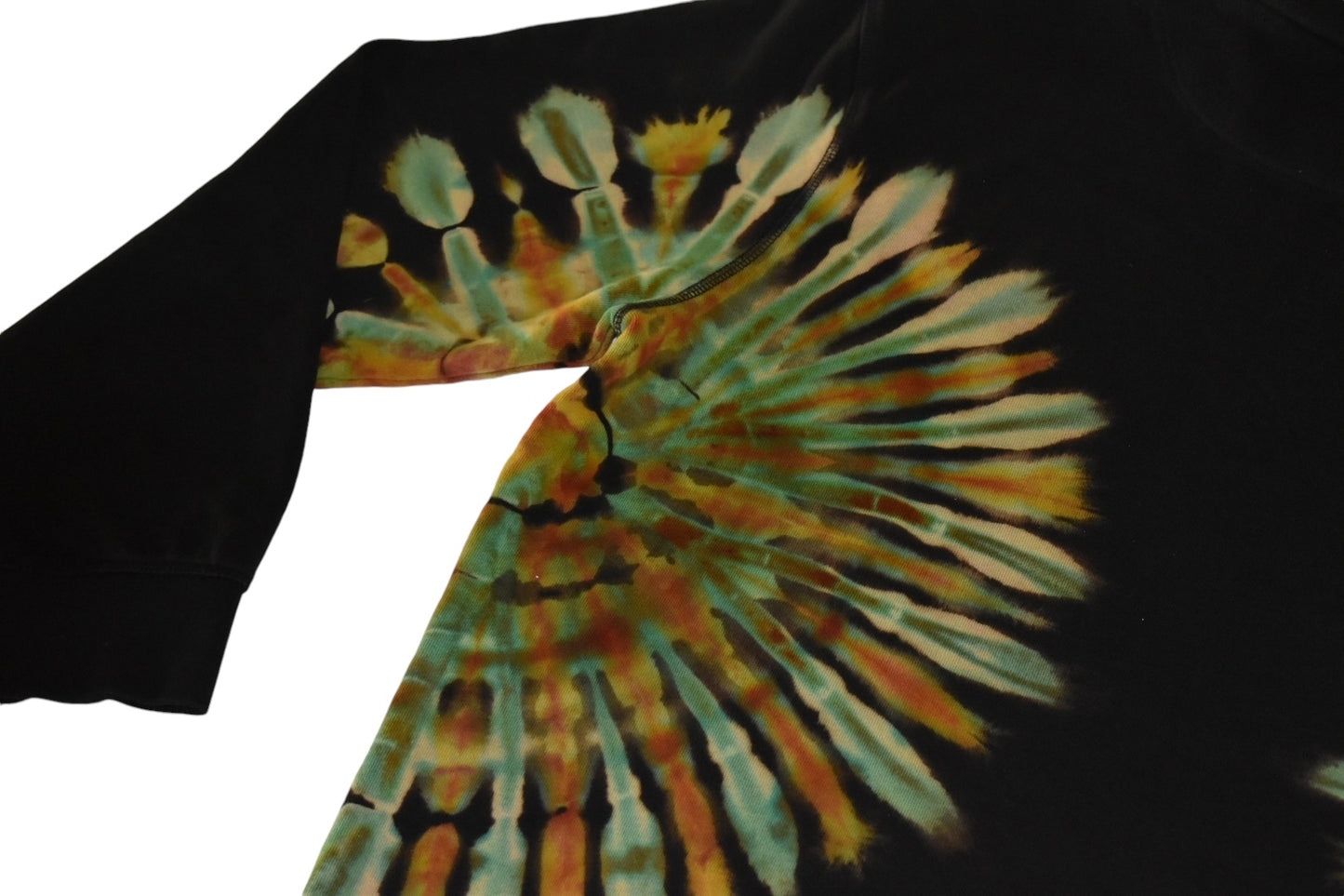 Black Reverse Dyed Organic French Terry Unisex Crewneck Sweatshirt - 2XL